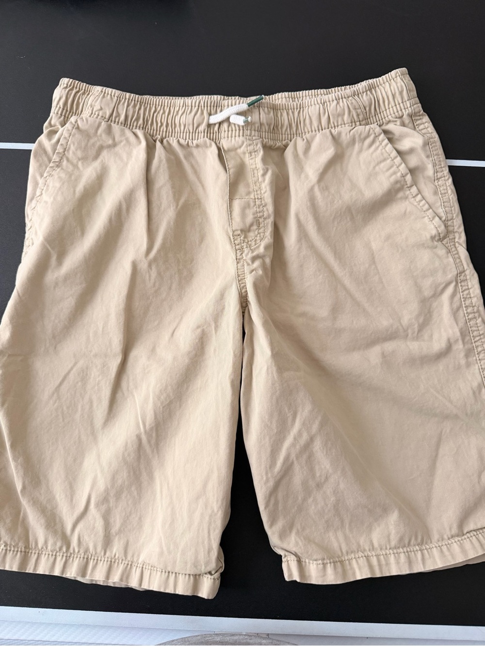 Cat & Jack Men's Khaki Drawstring Athletic Shorts
